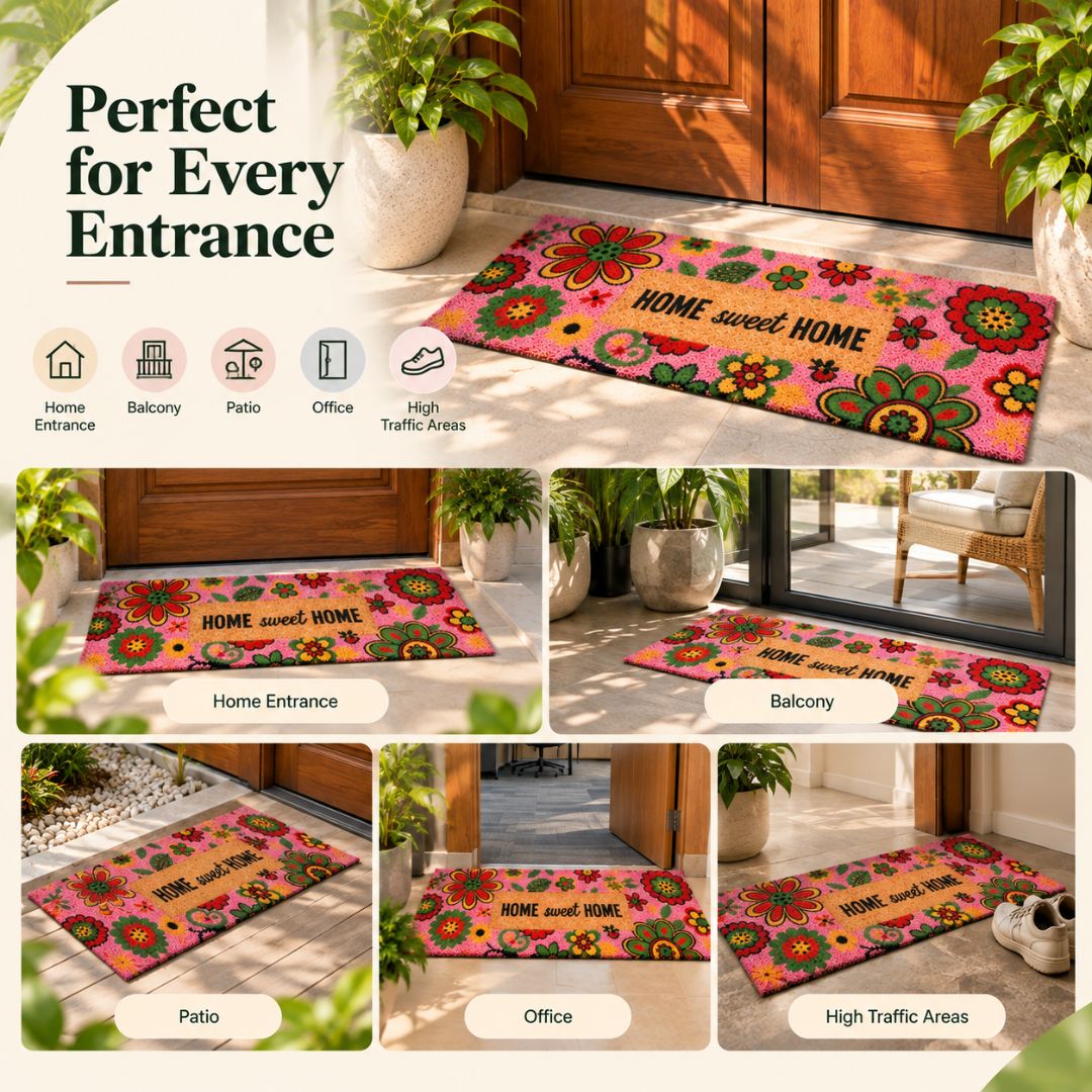 Kerala Coir Door Mat Runner Pink – 40×120 cm - Image 8