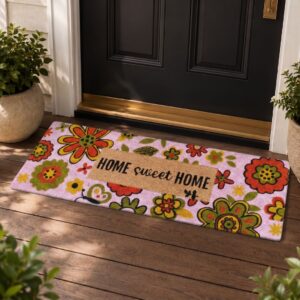 Kerala Coir Door Mat Runner Pink – 40×120 cm - Image 1