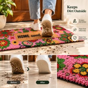 Kerala Coir Door Mat Runner Pink – 40×120 cm - Image 6